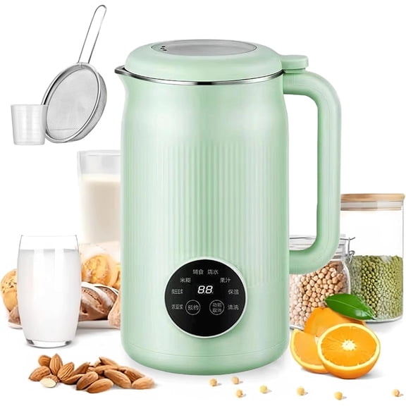 The 8-in-1 Multifunction Nut Milk & Juice Maker, 41oz Nutmilk Maker Blender, Automatic Soybean Oat Machine with Delay Start/Keep Warm/Boil Water, BPA-Free, Self-Cleaning