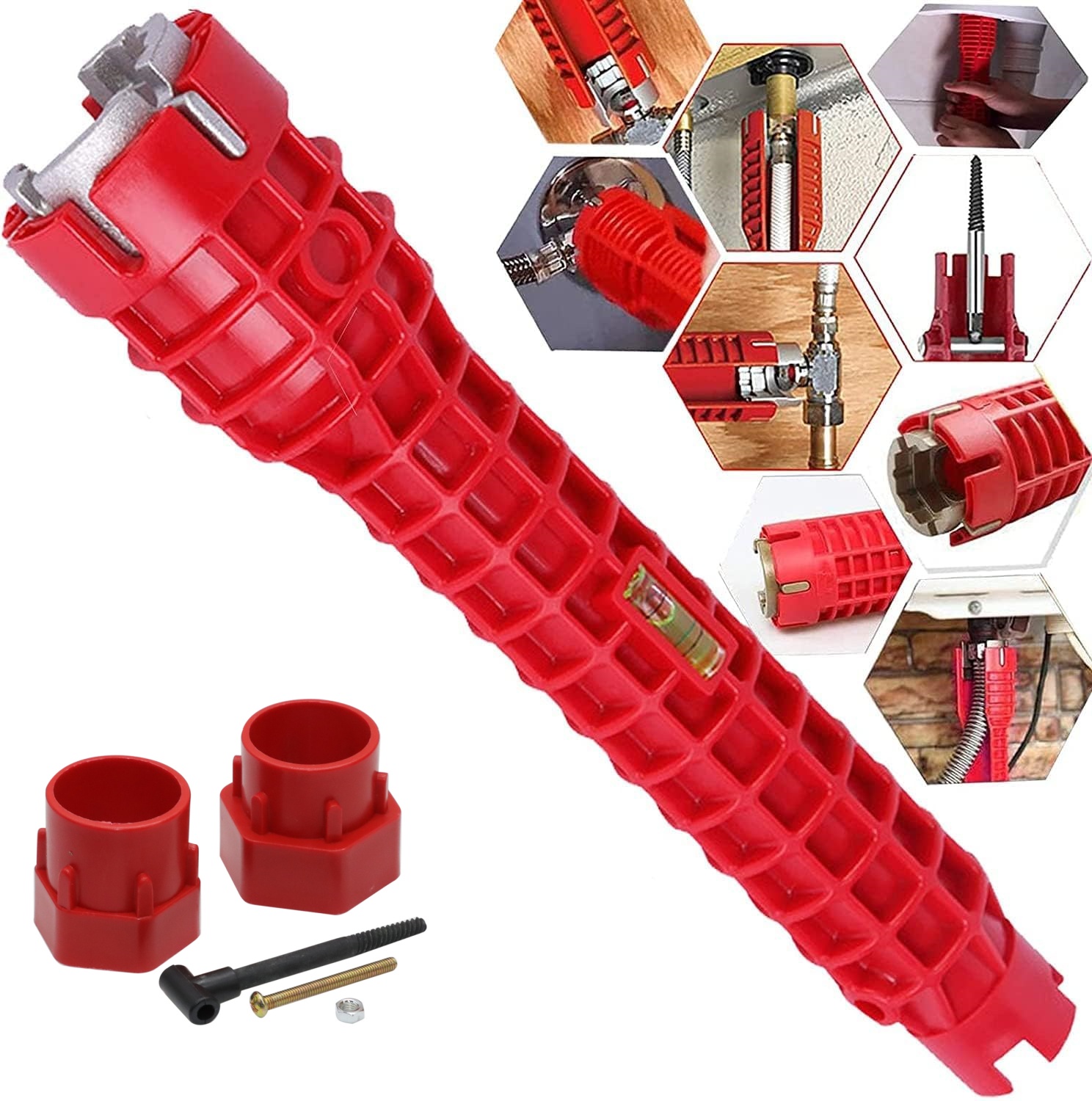8 In 1 Multifunctional Sink Faucet Installer Wrench Plumbing Tool 8 In 1 Multifunctional Sink Faucet Installer Wrench Plumbing Tool