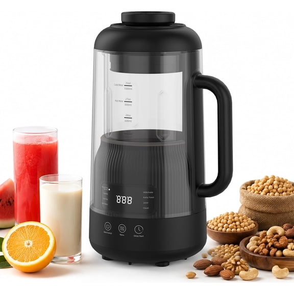 8-in-1 Nut Milk Maker with Silent Shield 12H Delay Start/Keep Warm 35oz