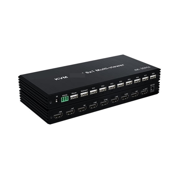 8 in 1 Out HD Multi-Viewer Switch, Smart Port KVM Video Hub