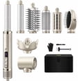 thumbnail image 1 of 8-in-1 Professional Hot Air Styler&Hair Dryer Brush, Multi-Styler with Auto-Wrap Curler with Storage Case, Drying Curling Straightening Volumizing Without Heat, 1 of 6