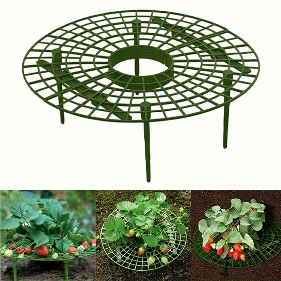 8-in-1 Strawberry Planting Pots: Quick Installation PC Planter with Multifunctional Plant Rack for Strawberries and Small Green Plants