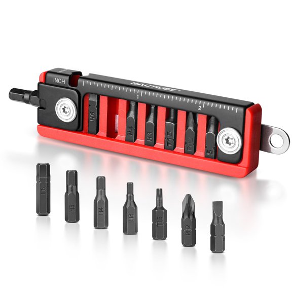 8-in-1 Stubby Ratcheting Screwdriver Set, Multi Screwdriver Tool All in One, Ratchet Short Screwdriver Set with Multi Bit Screw Driver for Use in Confined Space, Chrome Vanadium Steel Shaft