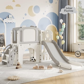 Lifetime Kid's Double Adventure Tower Swing Set with Bridge and