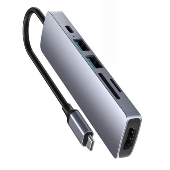 8 in 1 USB C Docking Stations Type C Hubs with HDMIs and TF Card Reader