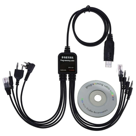 8 in 1 USB Programming Cable for for for TYT QYT multiple Radios 1.for /4.26 ft