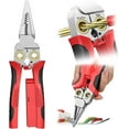 thumbnail image 1 of 8-in-1 Wire Stripper with Voltage Testing Function - Professional-grade multi-function wire stripper tool combining wire cutting, crimping, stripping, twisting, and pulling, 1 of 7