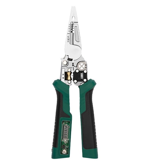 8 in 1 Wire Stripper with Voltage Tester Digital Display Electrical Pliers for Cutting and Pulling Wires Suitable for Electricians