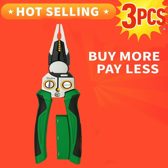 8 in 1 Wire Stripper with Voltage Tester, Electrical Pliers for Crimping, Cutting, and Stripping Electric Wire | YISHFHP