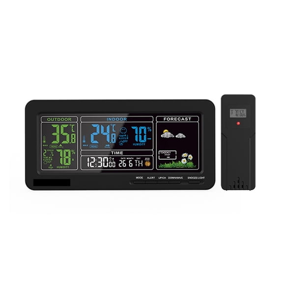 8-in-1 Wireless Weather Station with Air Pressure, Digital Moon Phase Monitor