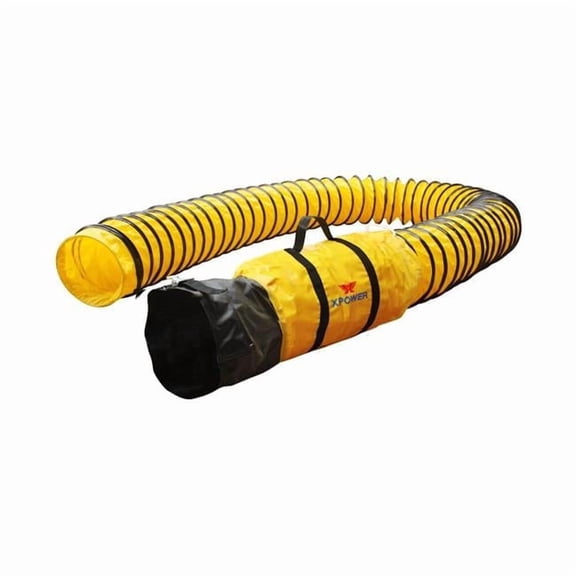 8 in. 15 ft. Extra Flexible Ventilation PVC Duct Hose