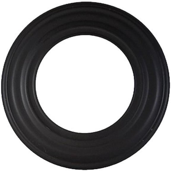 8 in. 24 Gauge Trim Collar, Black - Pack of 12