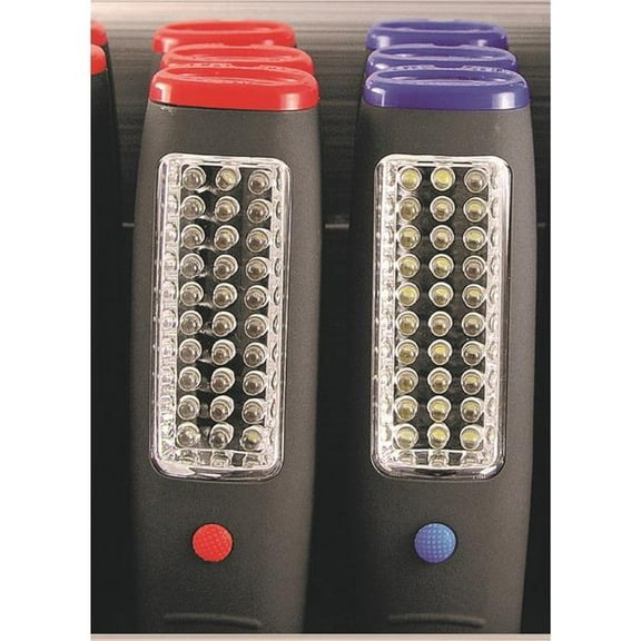 8 in. 240 Lumen LED AA Battery Flash Work Light, Multi Color - Pack of 12