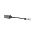 thumbnail image 1 of 8 in. 26 AWG Cat 6A UTP Break-Away Adapter for Patch Cords, Black, 1 of 1