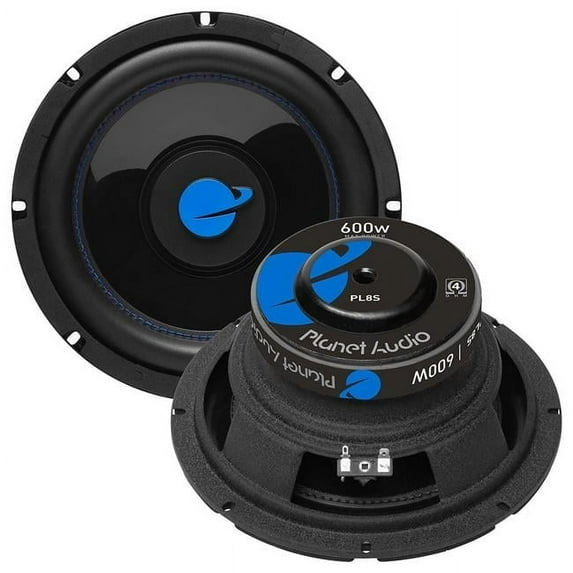 8 in., 600W Max Single 4 Ohm Voice Coil Woofer