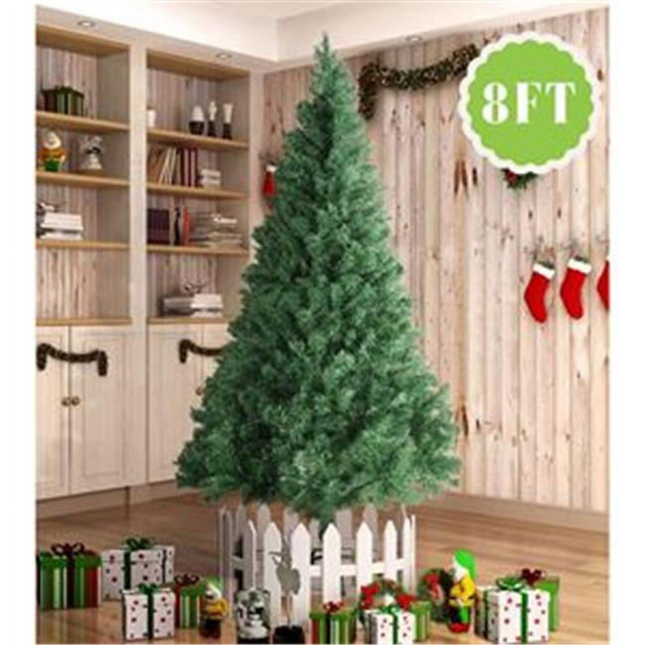 8 in. Artificial Christmas Tree with Metal Stand