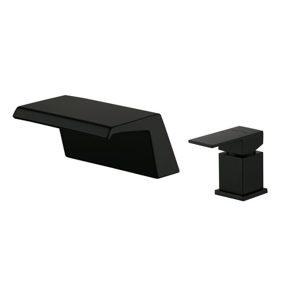 8 in. Bathroom Faucet Widespread Single Handle with cUPC Hose in Matte Black