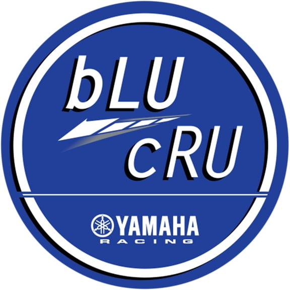 8 in. Blue Yamaha Blu Cru Decal Sheet