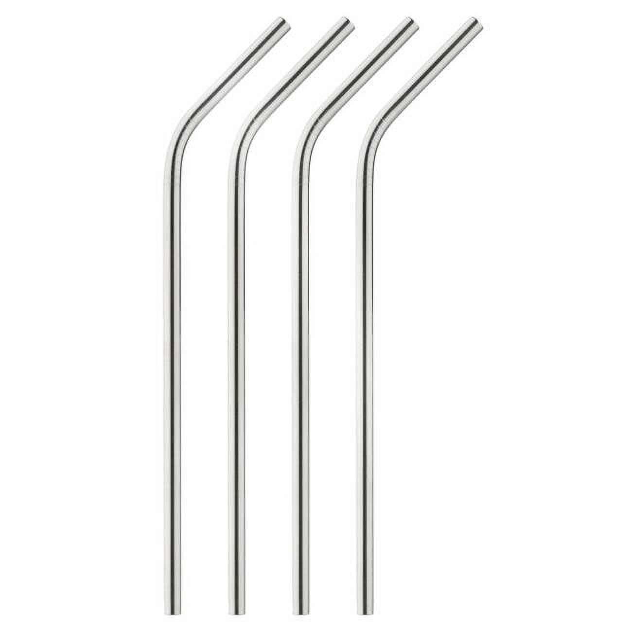 8 in. Brown Stainless Steel Straws