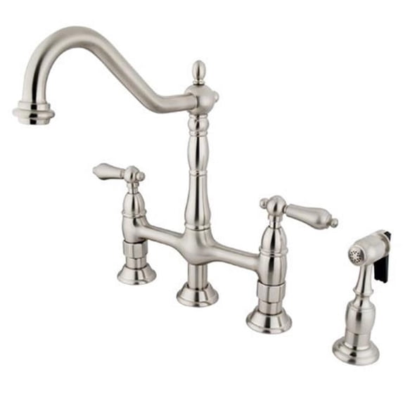 8 in. Center Kitchen Faucet With Side Sprayer