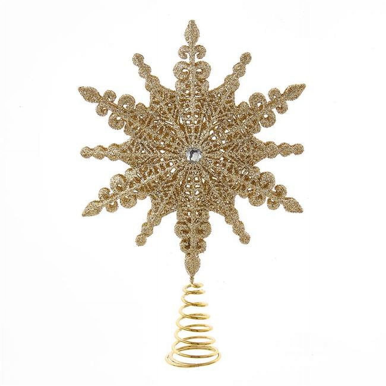 8 in. Champagne Gold Star Tree Topper