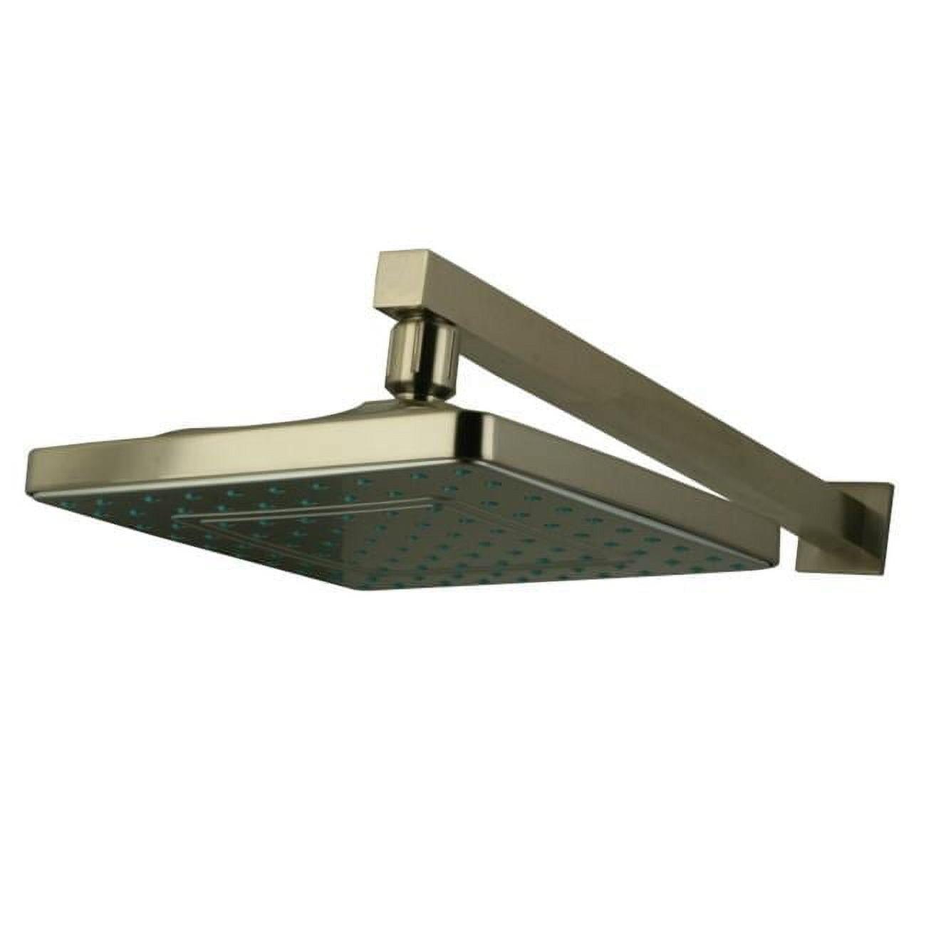 8 in. Claremont Rainfall Square Showerhead with Shower Arm - Satin Nickel - 16 in.
