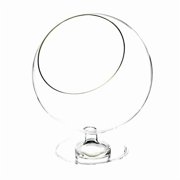 8 in. Clear Slant Cut Bowl Vase, Slant Open