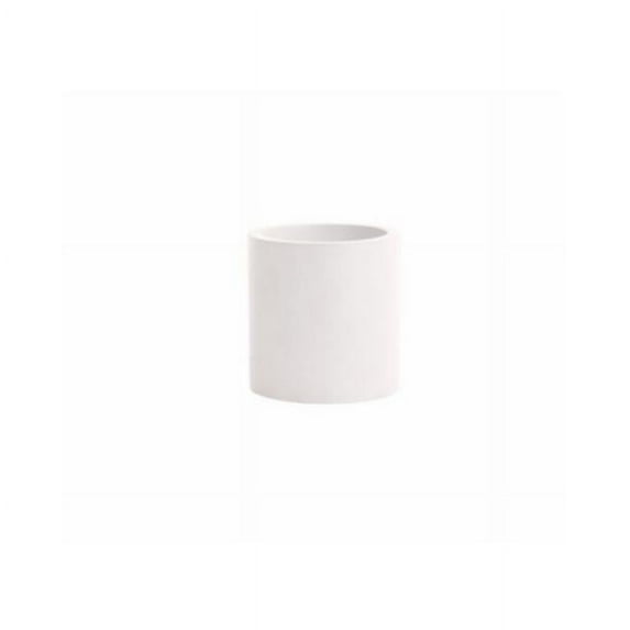 8 in. Cylinder Planter, White