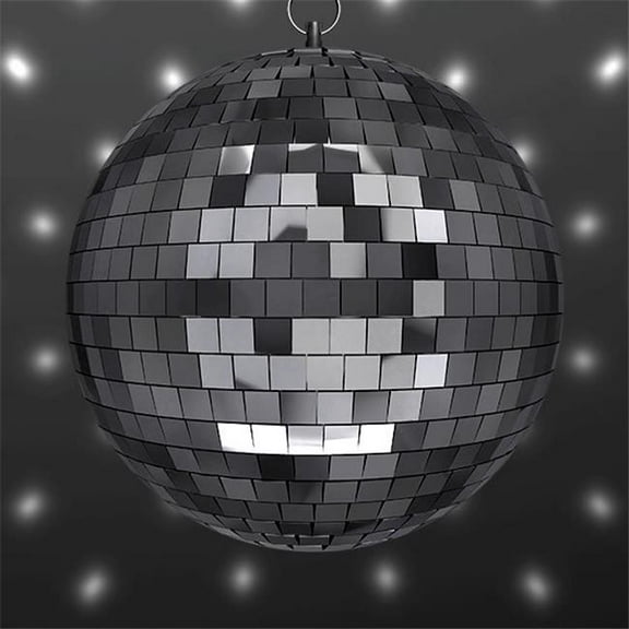 8 in. Disco Mirror Ball Set with White LED Spotlight & Motor