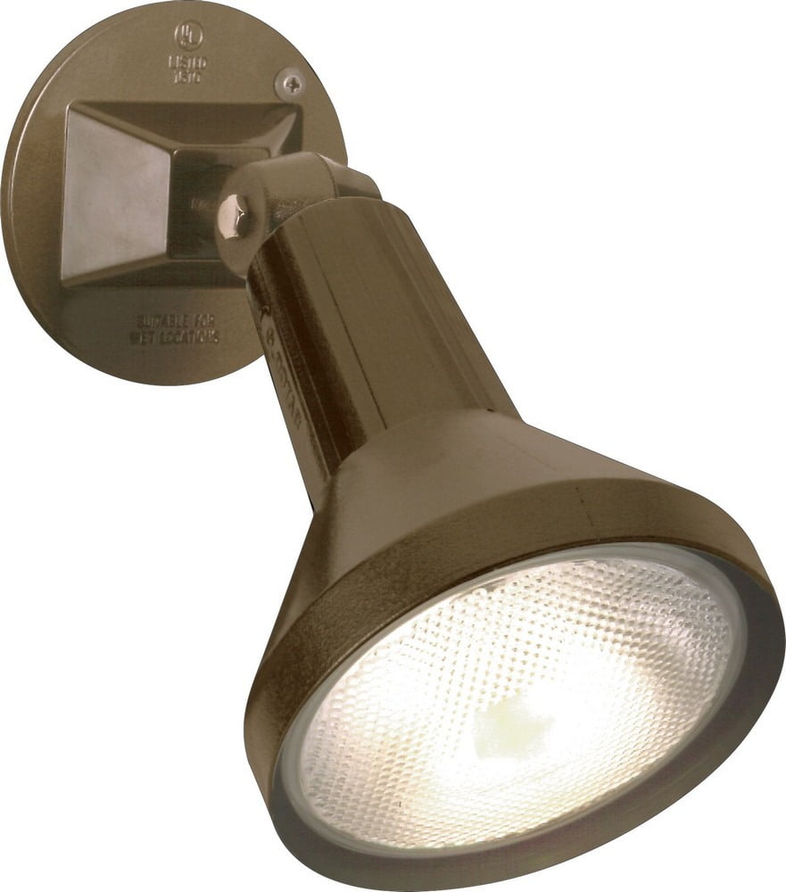 8-Inch Bronze Adjustable Swivel Outdoor Flood Light