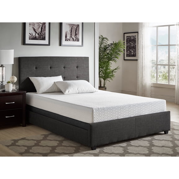 8 in. Full Size Double Layer Foam Mattress, Gel Infused Memory Foam Mattress in a Box