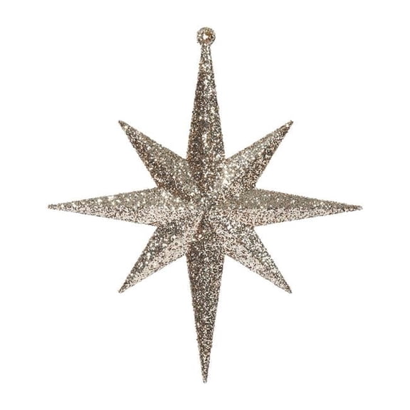 8 in. Glitter Bethlehem Star, Sand Gold