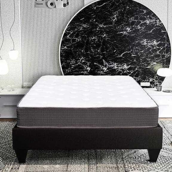 8 in Hybrid Mattress with Minimized Motion / Bedroom Undisturbed Sleep for Peaceful Nights