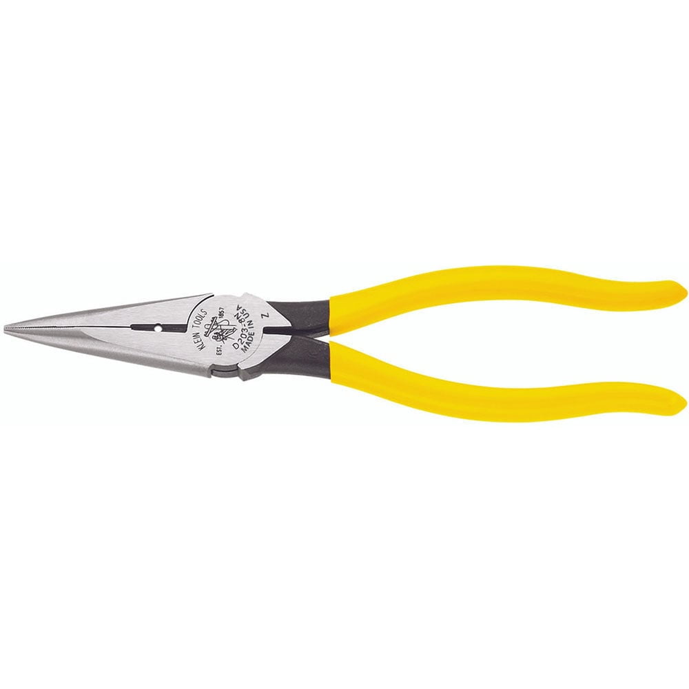 8 in. Needle Nose Side Cutter Pliers with Stripping
