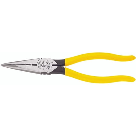 8 in. Needle Nose Side Cutter Pliers with Stripping