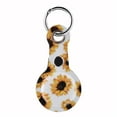 thumbnail image 1 of 8 in. PU Leather Case for Apple AirTag for Dog Collar - Luggage - Keys, Sunflowers, 1 of 1