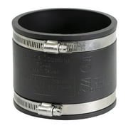 8 in. PVC Flexible Coupling with Stainless Steel clamps