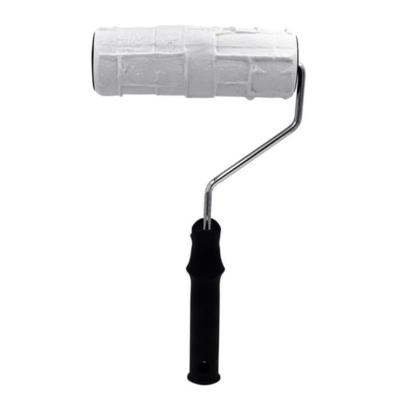 8 in Pattern Paint Roller Draw Rubber Construction Tool Portable Embossing Cylinder Stamp Decorative Brush Imitate Brush