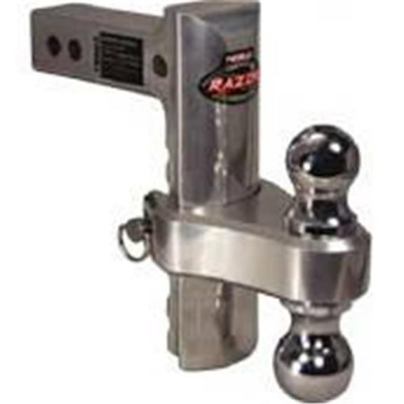 8 in. Pin & Clip Aluminum Drop Hitch with Adjustable Ball Mount