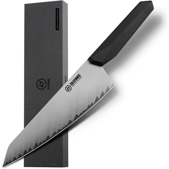 8 in Professional Chef Kinfe VG-10 Ultra Sharp Kitchen Knife G10 Handle Black