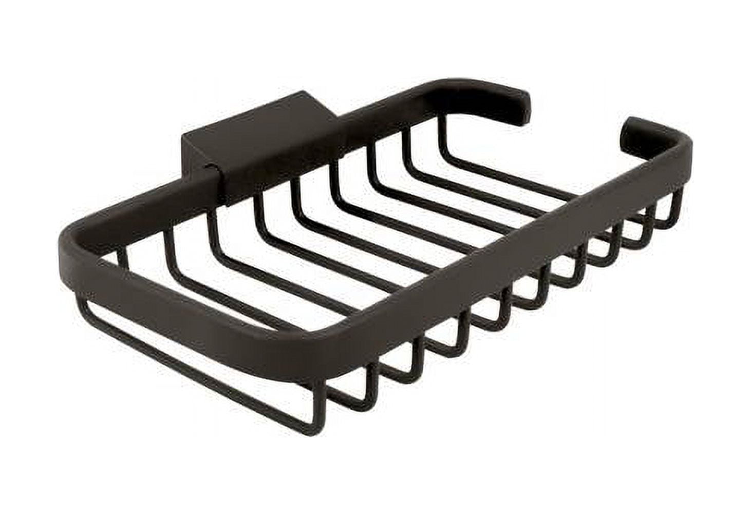 8 in. Rectangular Wire Bathroom Basket (Polished Nickel)