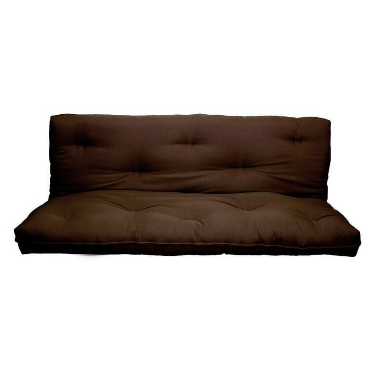 Milton Green Stars 8-Inch Replacement Futon Pad, Full-Size-Color:Dark Brown  