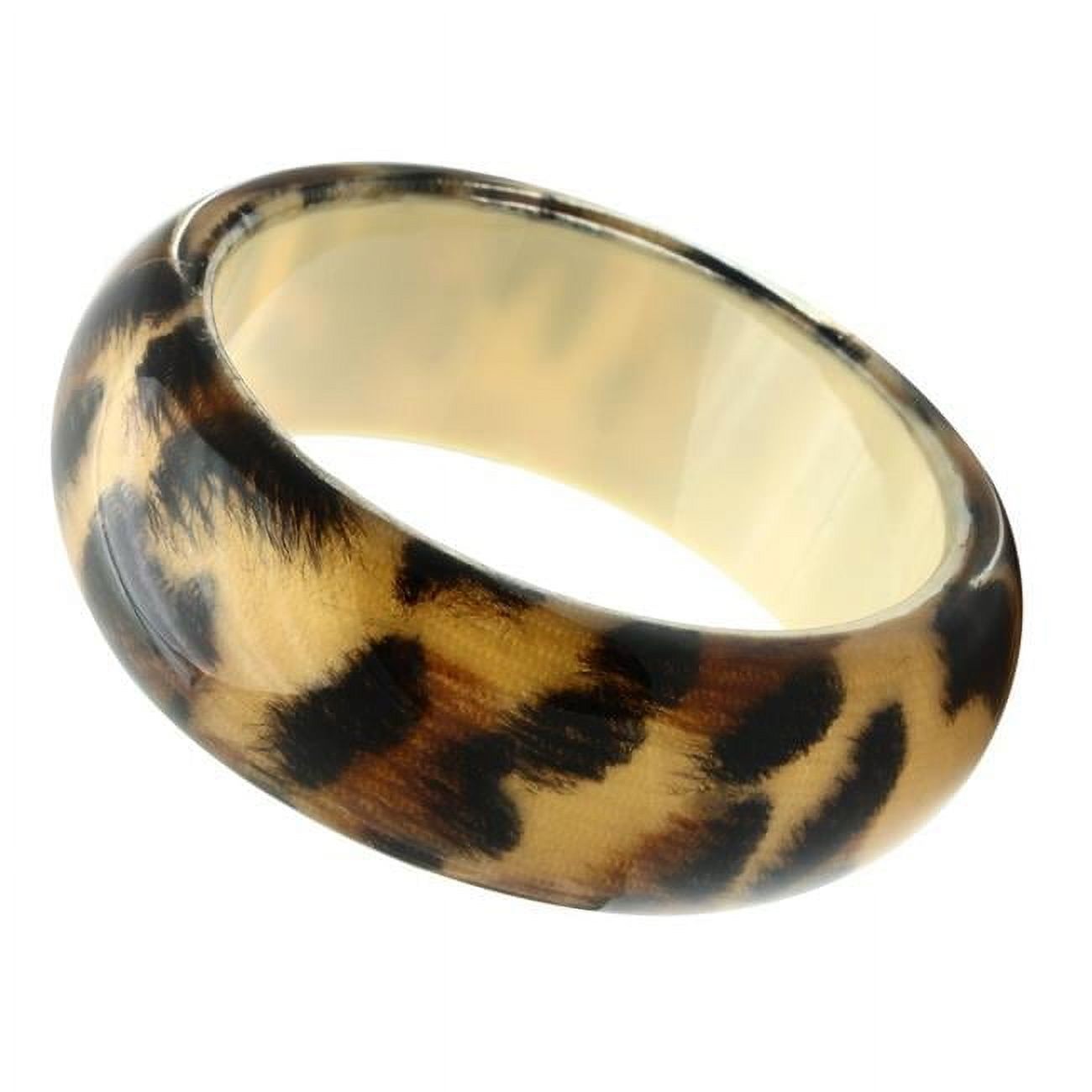 8 in. Resin Bangle with Synthetic Stone, Animal Pattern - Walmart.com