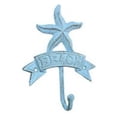 thumbnail image 1 of 8 in. Rustic Light Blue Cast Iron Starfish Beach Hook, 1 of 1