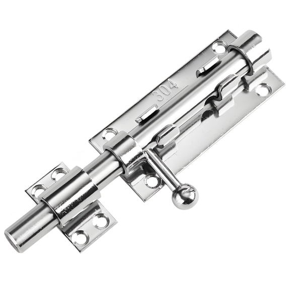 8 in Slide Bolt Latch, Stainless Steel Barrel Lock, Heavy Duty Security Sliding Bolt, Rustproof Gate Fastener for Barn Fence Shed Basement