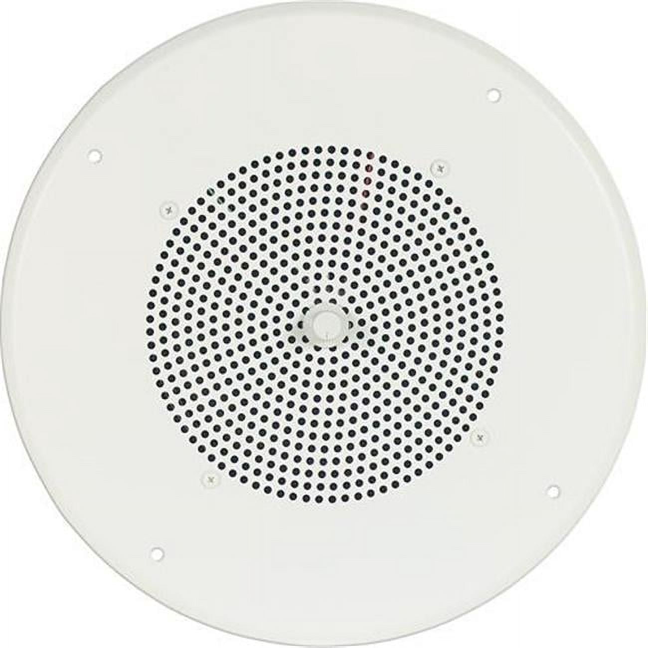 Volume Control Magnet 8 in. Speaker 10 oz Magnet with T725 Transformer Bright White Grille ...