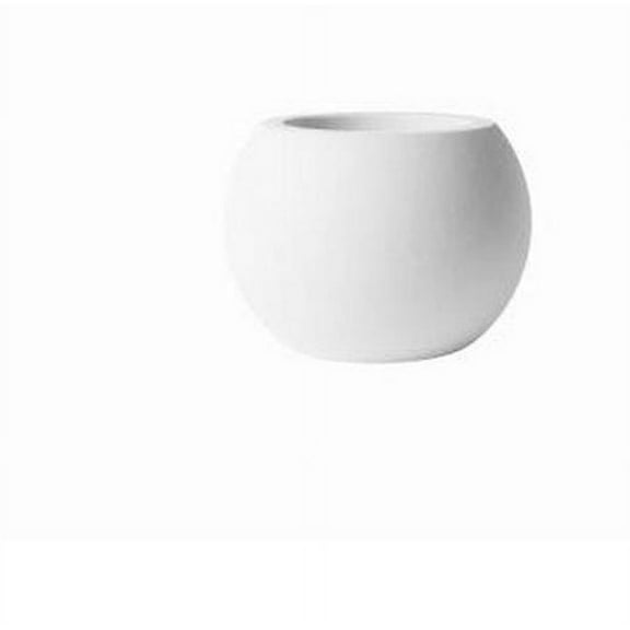8 in. Sphere Planter, White - Pack of 2