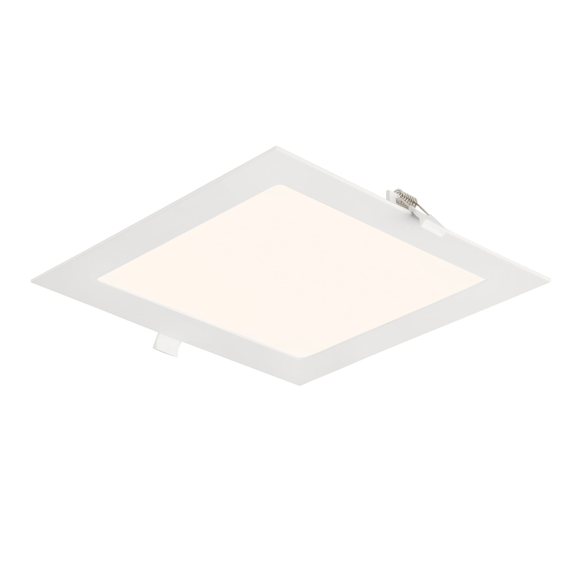 Integrated Light Panel 8 in Square 1400 Lumens Integrated LED Canless Slim Panel Light, 5000K ...