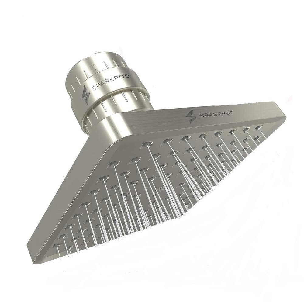 8 in. Square 23Stage Shower Filter Head with Water Filter Cartridge