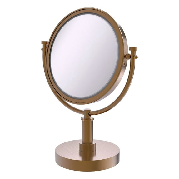 8 Inch Vanity Top Make-Up Mirror 4X Magnification - DM-4/4X-BBR